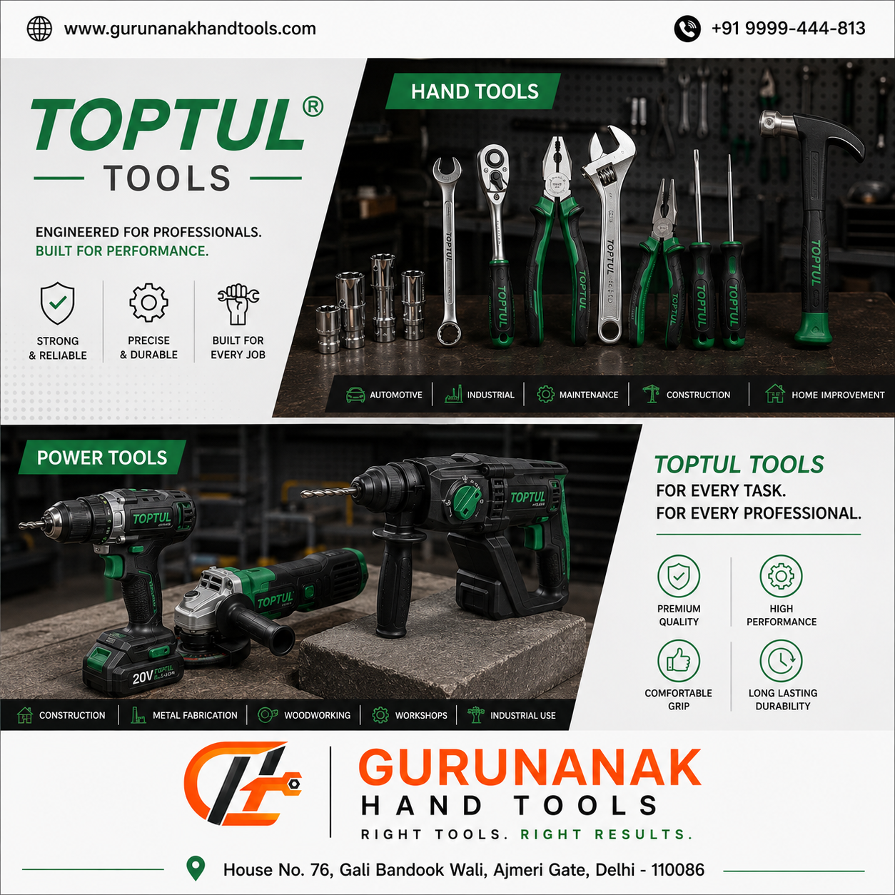 Toptul Tools in Delhi India